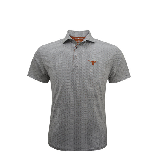Texas Longhorns Grey Spiral Polo