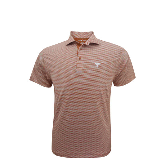 Texas Longhorns Burnt Orange Interlink Polo Texas Longhorns Burnt Orange Interlink Polo