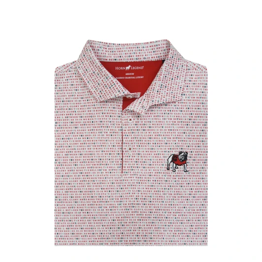 Georgia Standing Bulldog White Wordmark Shirt
