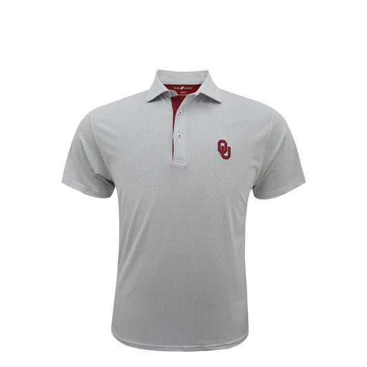 Oklahoma Sooners White Checkers Polo Oklahoma Sooners White Checkers Polo