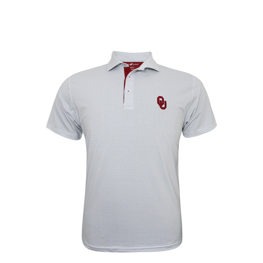 Oklahoma Sooners White Checkers Polo