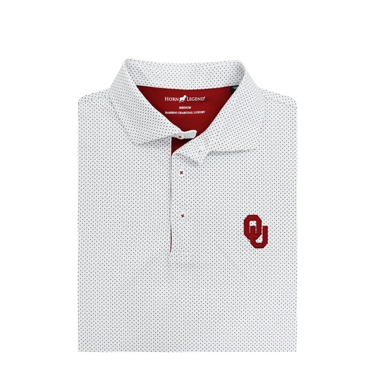 Oklahoma Sooners White Checkers Polo
