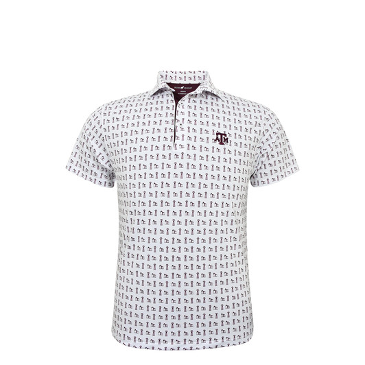 Texas A&M Landman White Polo