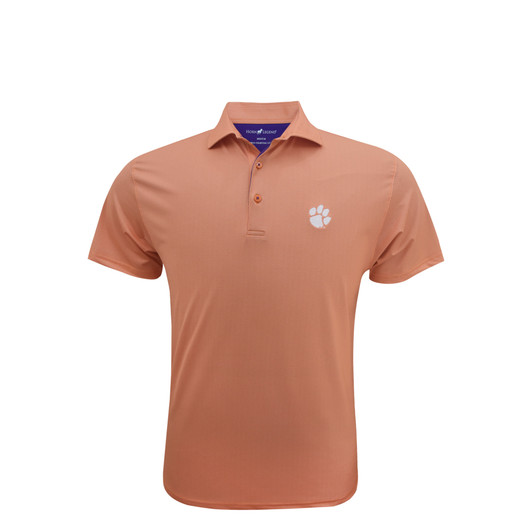 Clemson Tigers Orange Birdseye Performance Polo