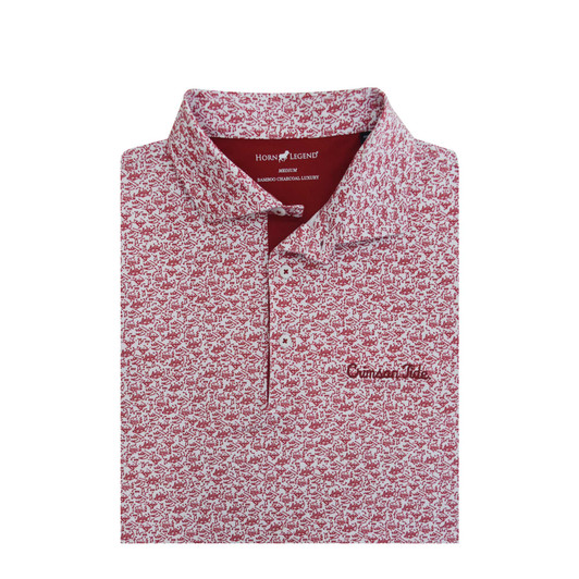 Alabama Vintage Crimson Tide Script Playbook Polo
