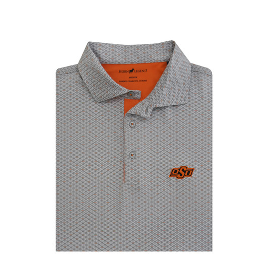 Oklahoma State Cowboys Grey Spiral Polo