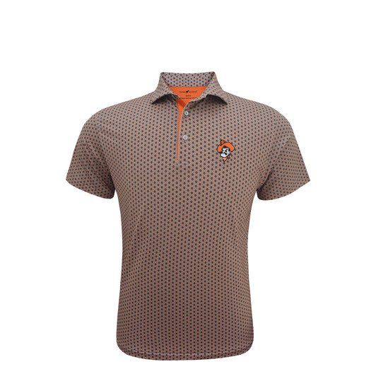 Oklahoma State Pistol Pete Orange The Road Polo Oklahoma State Pistol Pete Orange The Road Polo