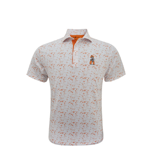 Oklahoma State Pistol Pete White Flight Path Polo Oklahoma State Pistol Pete White Flight Path Polo