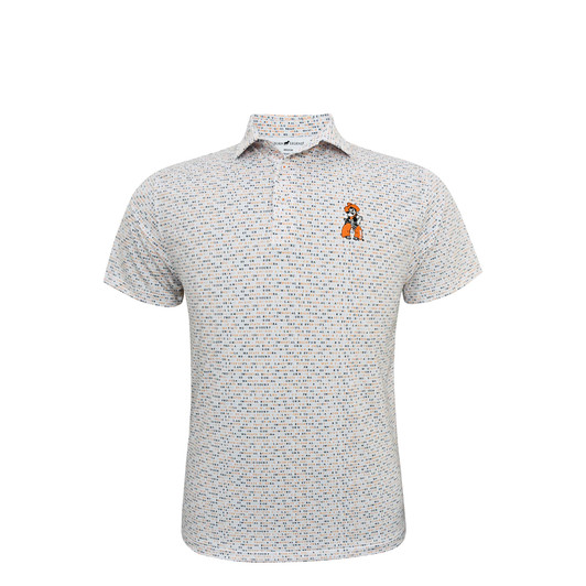 Oklahoma State Pistol Pete White Wordmark Polo