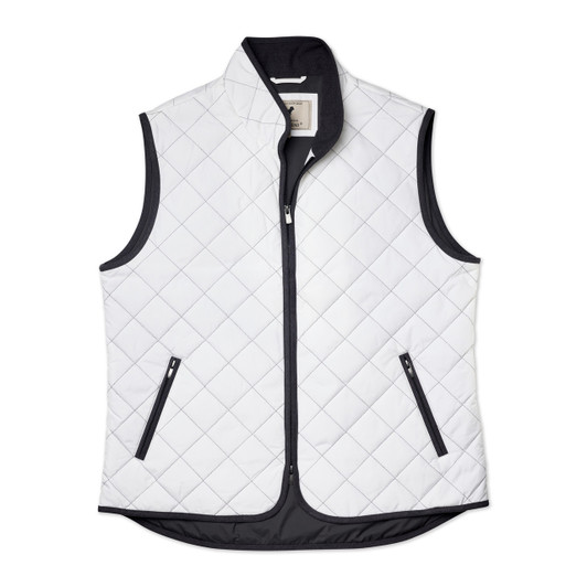 Pipeline Quilted Vest - White