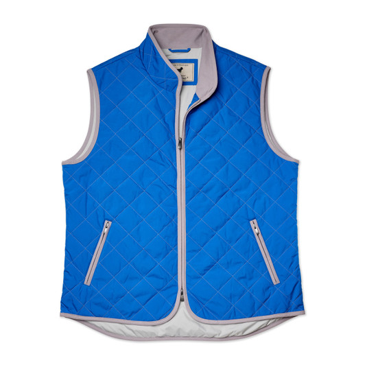 Pipeline Full Quilted Vest - Royal