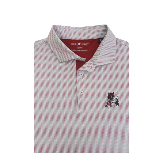 Arkansas Razorbacks Vintage 1958 White Crossways Polo