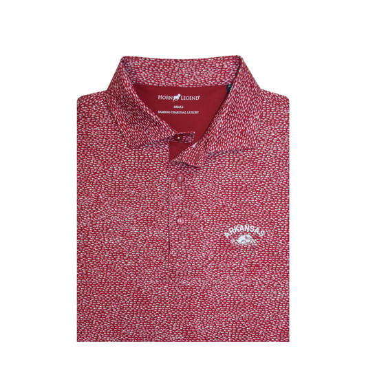 Arkansas Razorbacks Vintage 1947 Cardinal Cheerdrop Polo