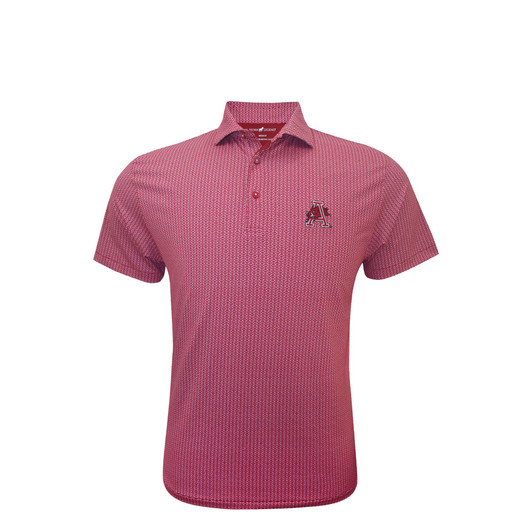 Arkansas Razorbacks Vintage 1974 Cardinal Spiral Polo Arkansas Razorbacks Vintage 1974 Cardinal Spiral Polo