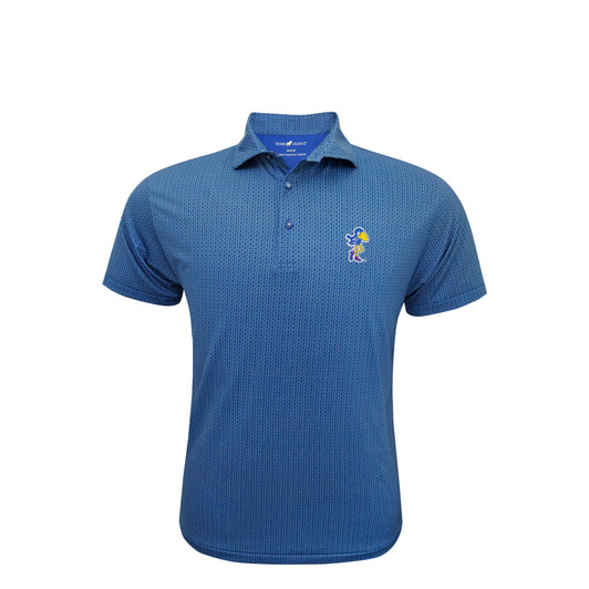 Kansas Jayhawks Vintage Blue Beaumont Polo