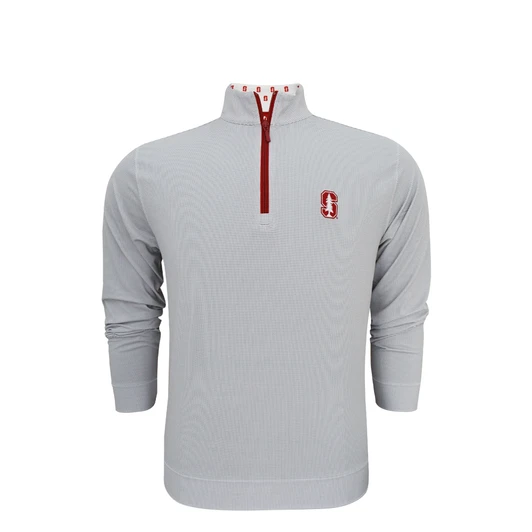 Stanford Grey Custom Collar Pin Dot Stripe Pullover