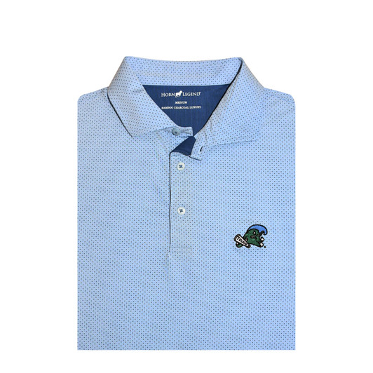 Tulane Green Wave Light Blue Checker Polo