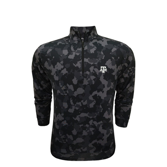 Texas A&M Black Camo Pullover