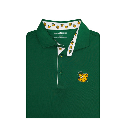 Baylor Vintage Sailor Bear Green Custom Trim Polo