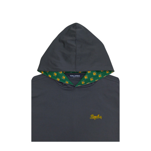 Baylor Bears Vintage Script Charcoal Custom Trim Hoodie