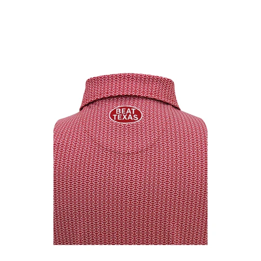 Oklahoma Sooners BEAT TEXAS Vintage 1979 Crimson Spiral Polo