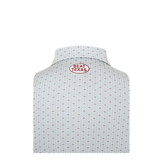 Oklahoma Sooners BEAT TEXAS Vintage Helmet Grey Spiral Polo