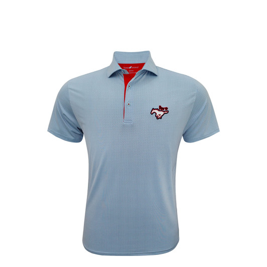 SMU x Children's Health Light Blue Checkers Polo