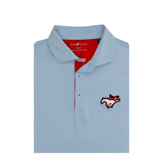 SMU x Children's Health Light Blue Checkers Polo