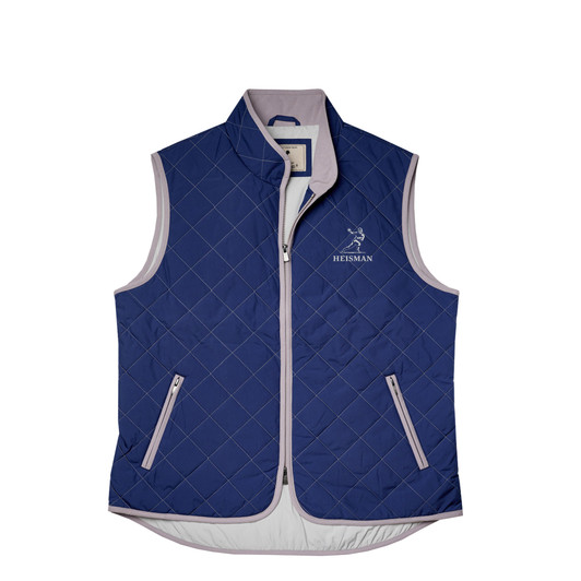 Heisman Pipeline Quilted Vest - Navy