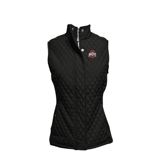 Ohio State Women's Black Quilted Vest Ohio State Women's Black Quilted Vest