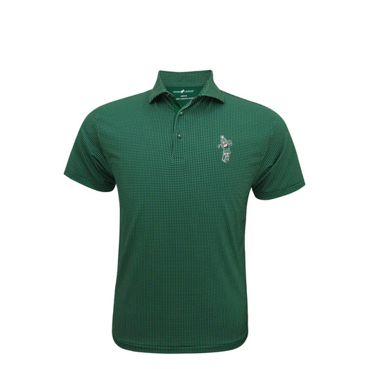 Michigan State Golfing Sparty Green Crossways Polo Michigan State Golfing Sparty Green Crossways Polo