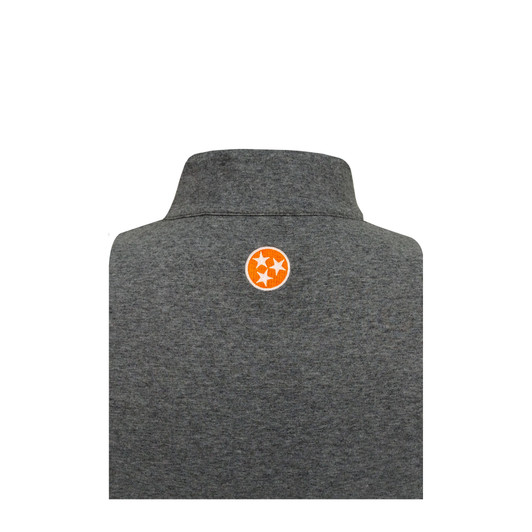 Tennessee Volunteers Charcoal Heathered Custom Trim Pullover