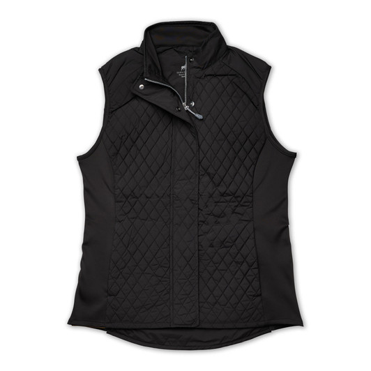 Stemmons Women’s Full Zip Quilted Vest - Charcoal