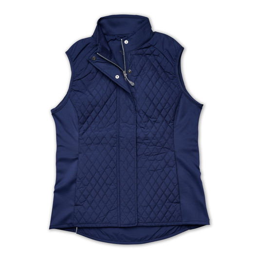 Stemmons Women’s Full Zip Quilted Vest - Navy
