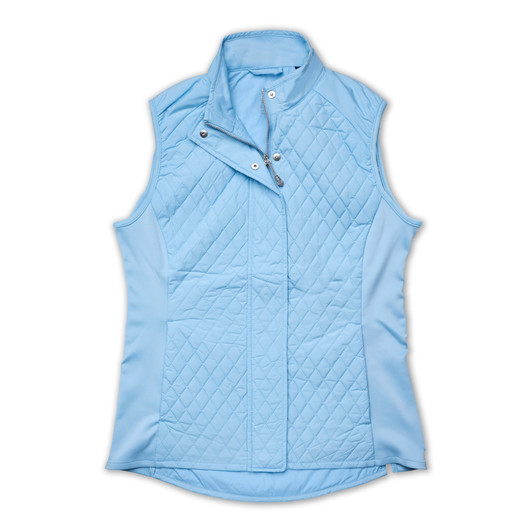 Stemmons Women’s Full Zip Quilted Vest - Serenity Blue