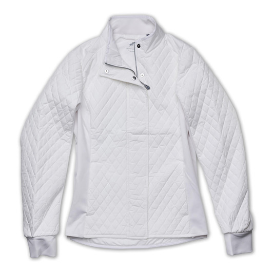 Stemmons Women’s Full Zip Quilted Jacket - Pearl White