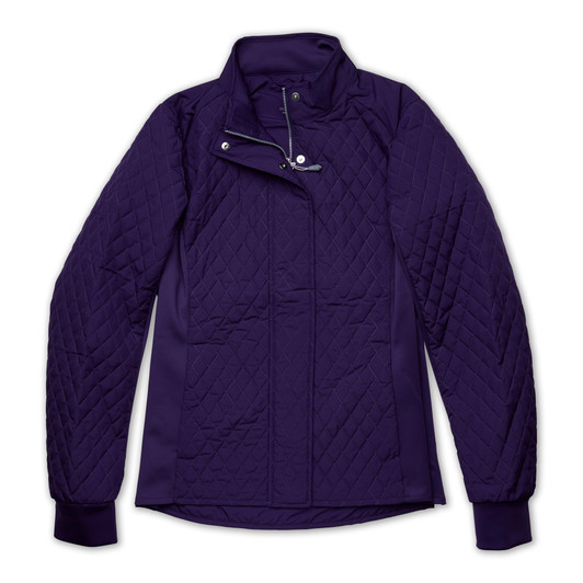 Stemmons Women’s Full Zip Quilted Jacket - Purple