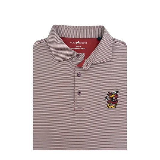 South Carolina Gamecocks Swinging Cocky Garnet 1/24 Stripe Performance Polo