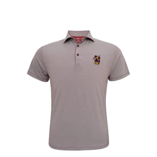 South Carolina Gamecocks Swinging Cocky Garnet 1/24 Stripe Performance Polo