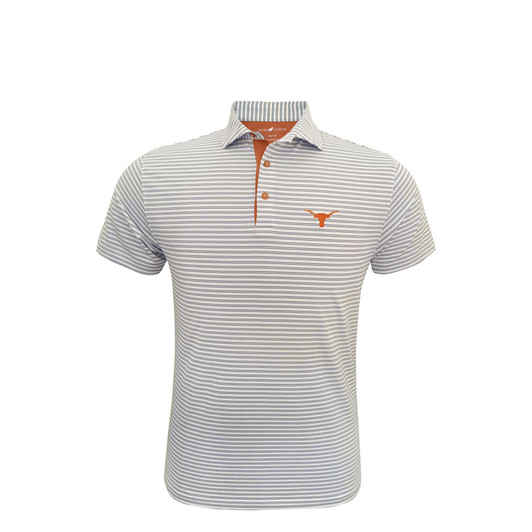 texas longhorns striped polo