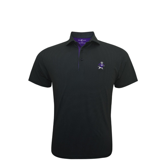 TCU Vintage 1997 Black Checkers Polo TCU Vintage 1997 Black Checkers Polo