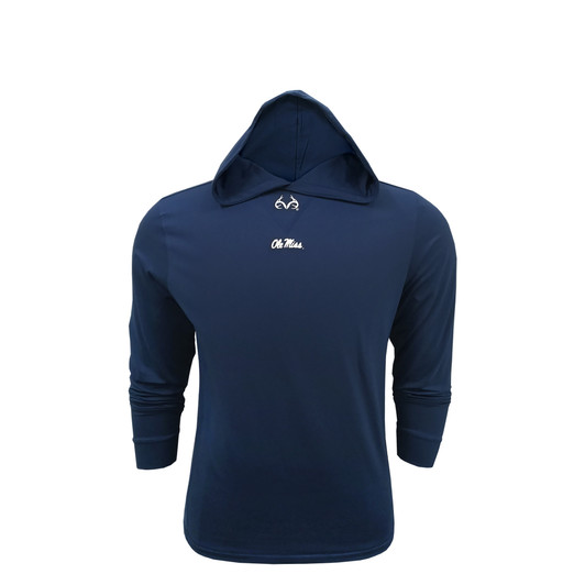 Ole Miss Rebels Realtree Navy Microfleece Performance Pullover