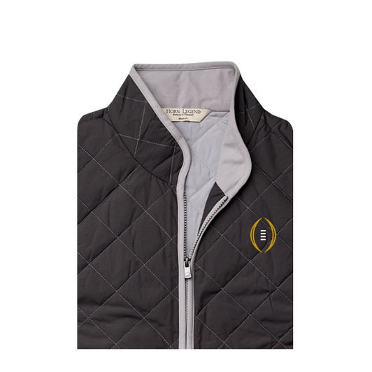 College Football Playoff Pipeline Full Quilted Vest - Charcoal