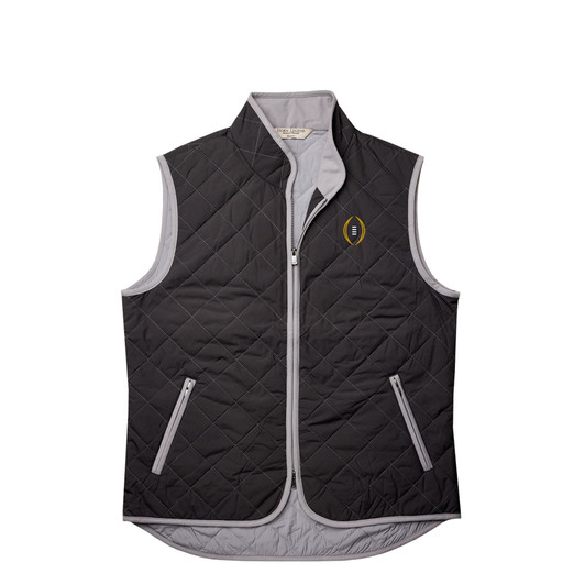 College Football Playoff Pipeline Full Quilted Vest - Charcoal