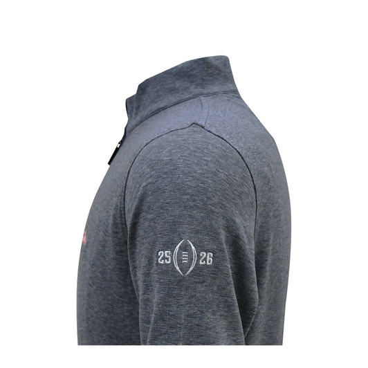 Ole Miss 2025-26 College Football Playoff Navy End On End Tonal Zip Pullover