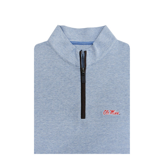 Ole Miss 2025-26 College Football Playoff Powder Blue Zip Cotton Pullover