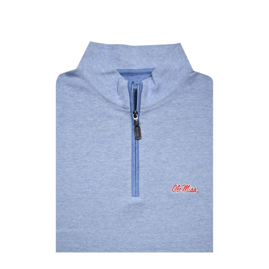 Ole Miss 2025-26 College Football Playoff Powder Blue Zip Cotton Pullover