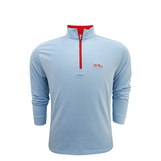 Ole Miss 2025-26 College Football Playoff Powder Blue Mid Weight Stretchable Performance Pullover