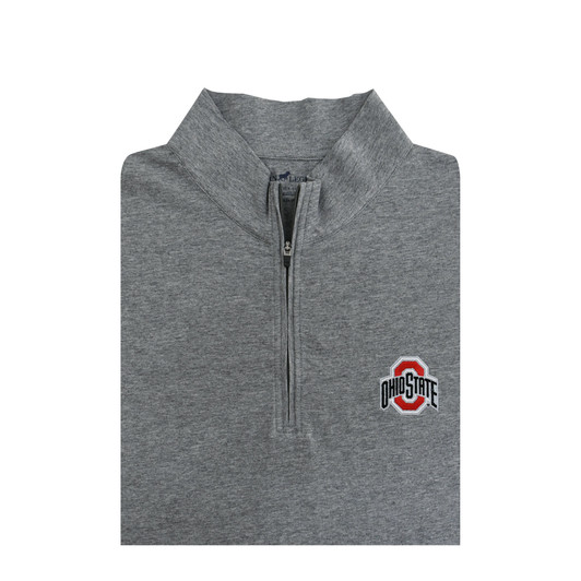 Ohio State Grey Jersey Fabric Cotton Pullover
