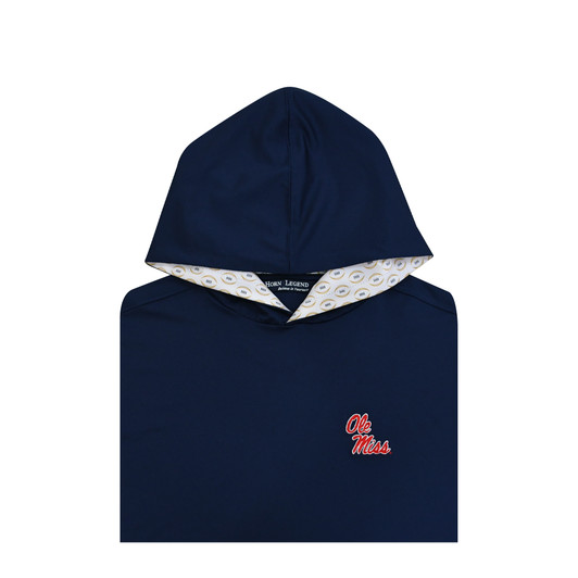 Ole Miss 2025-26 College Football Playoff Custom Trim Navy Hoodie - Youth